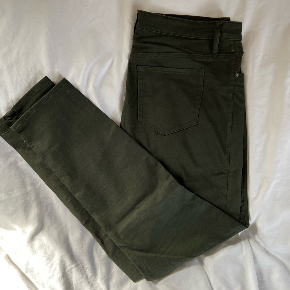 Dark / Army Green / Olive Skinny Jeggings Size 16